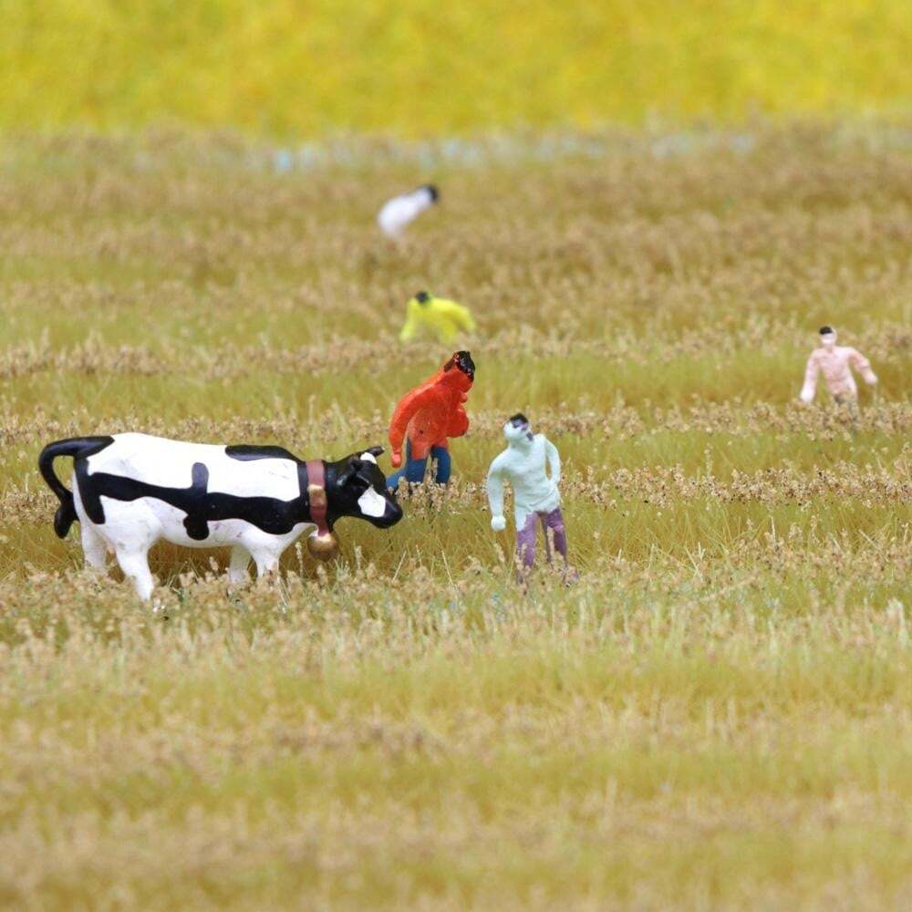 Miniature Grass Strips Model Scene Props Decoration Craft Wheat Field