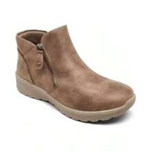 Skechers Women's Lovely Vibe Zip Boots From Finish Line - MUSHROOM - View 1