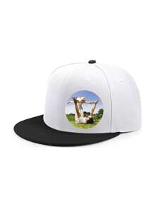 定制棒球帽，提供图片、文字、名称 - 卡车司机帽、公司活动、团体旅行、学校学生帽、个性化徽标 - 送给儿童、父母、家人的礼物 - A - 查看 3