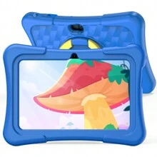 PRITOM 7 Inch Kids Tablet,Tablet For Kids With WiFi,32GB ROM,Dual Camera, Parental Control, Pre-Installed APPs, Games, Learning Educational Toddler Tablet With Case(No Adapter) - Blue - View 1