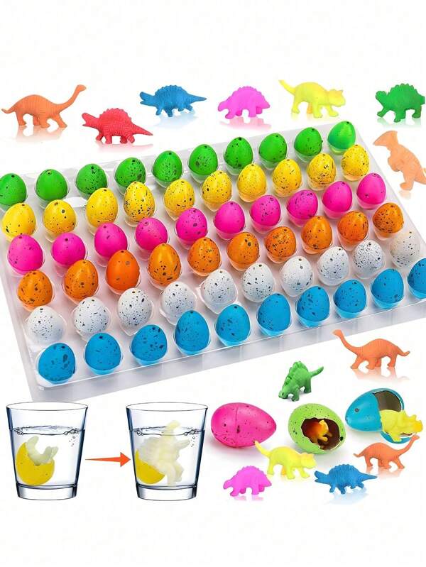 5/10/20 Colorful Rain Flower Mini Hatched Dinosaur Eggs, Dinosaur Party Favorite Birthday Supplies, Classroom Carnival Prizes, Loose Pinata Fillings, Novel Dinosaurs Growing In Water For 14+Year Olds