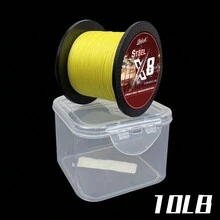 Dây câu cá PE bện 8 sợi màu vàng Chelesh 1000m, độ hiển thị cao cho nước mặn và nước ngọt, 10-100lbs, chống mài mòn, trơn tru, đúc xa hơn, đi kèm với bao bì đa năng, quà tặng câu cá - Màu vàng - Xem 18