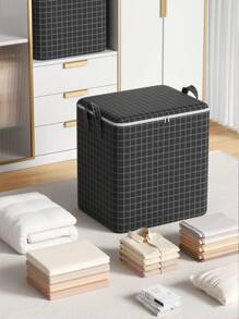 1 Stück Haige Aufbewahrungstasche mit großer Kapazität, Kleidungsaufbewahrungstasche, Mehrzweckaufbewahrungstasche, Spielzeugaufbewahrungstasche, Umzugsverpackungstasche, Stoffaufbewahrungstasche, Zuhause Sortier- und Organisationstasche, faltbar aus weichem Stoff, Reißverschluss aus Legierung in zwei Richtungen, verbreiterter Griff, geeignet für Umzugsverpackung, saisonale Bettwäscheaufbewahrung, Kleidungsverpackung und -organisation, Zuhause Kleidungsorganisation und -sortierung