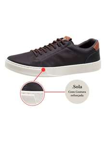 Men's Ultra Comfort Slip On Sneakers With Belt And Wallet - 鏽棕色 - 查看 3