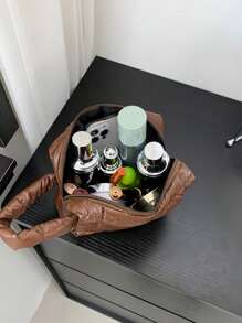 Hand Carry Large Capacity Makeup Bag, Toiletry Bag, And Wallet In Ins Style, Makeup Bag Makeup Pouch Skincare Bag Toiletry Bag Packing Cubes, Travel Essentials Cruise Essentials Dorm Essentials, Wedding Bridesmaid Gifts Nail Polish Organizer Storage Makeup Organizer Makeup Case, Boho Vibes, For Holiday Beach, Bathroom Collection, Bedroom Collection, Large Capacity - Multicolor - View 11