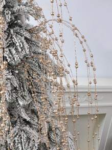 4PCS/8PCS Artificial Sparkling Berry Stem Christmas Shining Branch Christmas Tree Wreath Decoration Holiday Fireplace Wedding DIY Home Decoration