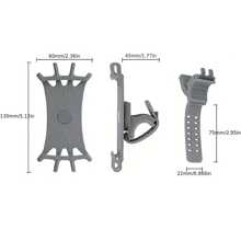 360° Rotation Silicone Bicycle Phone Holder Mount For 4.0-6.1 Inch Smartphones - Multicolor - View 8