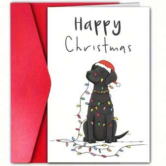 Charming Christmas Greeting Card With Envelope Perfect For Family, Colleagues & Friends | Express Your Warmest Love & Holiday Blessings | High-Quality, Unique Design