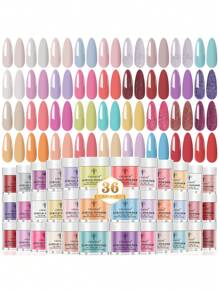 Bộ quà tặng cao cấp bột làm móng pha lê 36 màu CHOSEOS, không cần đèn làm móng, bột Acrylic khô nhanh để nối móng nghệ thuật 3D, tuyệt vời cho Ngày của Mẹ, Halloween, Ngày lễ tình nhân, Quà tặng Lễ Tạ ơn cho Mẹ, Bạn gái, Con gái, - Nhiều màu - Xem 1