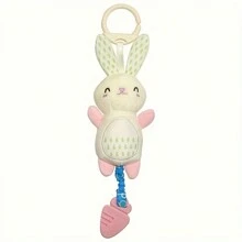 Plush Baby Toy With Portable Hanging Ring Chimes Toy - Baby Stroller Chimes Plush Rattle Doll, Suitable For Car Seat, Random Color Accessories