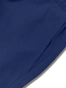 1 件男士春夏户外迷彩印花工装裤，多口袋徒步裤适合海滩、日常通勤、跑步、健身、休闲运动裤，宽松九分裤，秋季 - 寶藍色 - 查看 5