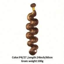 1 paquete de cabello humano brasileño con ondas y resaltado P4/27 - S4/27 - Ver 5