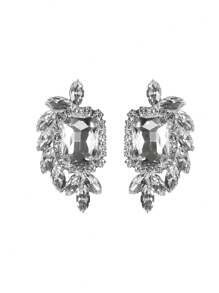 Lindo brinco de cristal vermelho CZ para esposa, namorada, presente de dia dos namorados, 1 par, mãe, dia das mães, presente