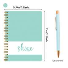 多色时尚日记本套装 DIY 剪贴簿贴纸礼品文具笔记本套装 - 彩色 - 查看 2