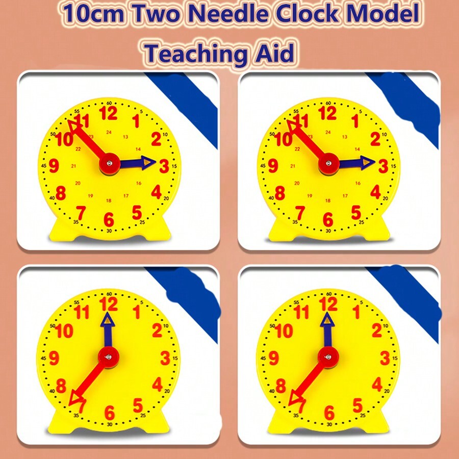 Children's Learning Time Educational Clock, Mini Gear Student Clock