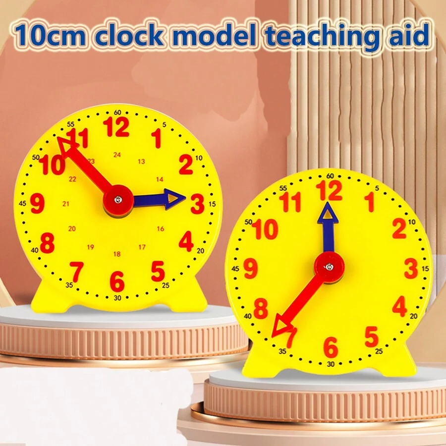 Children's Learning Time Educational Clock, Mini Gear Student Clock