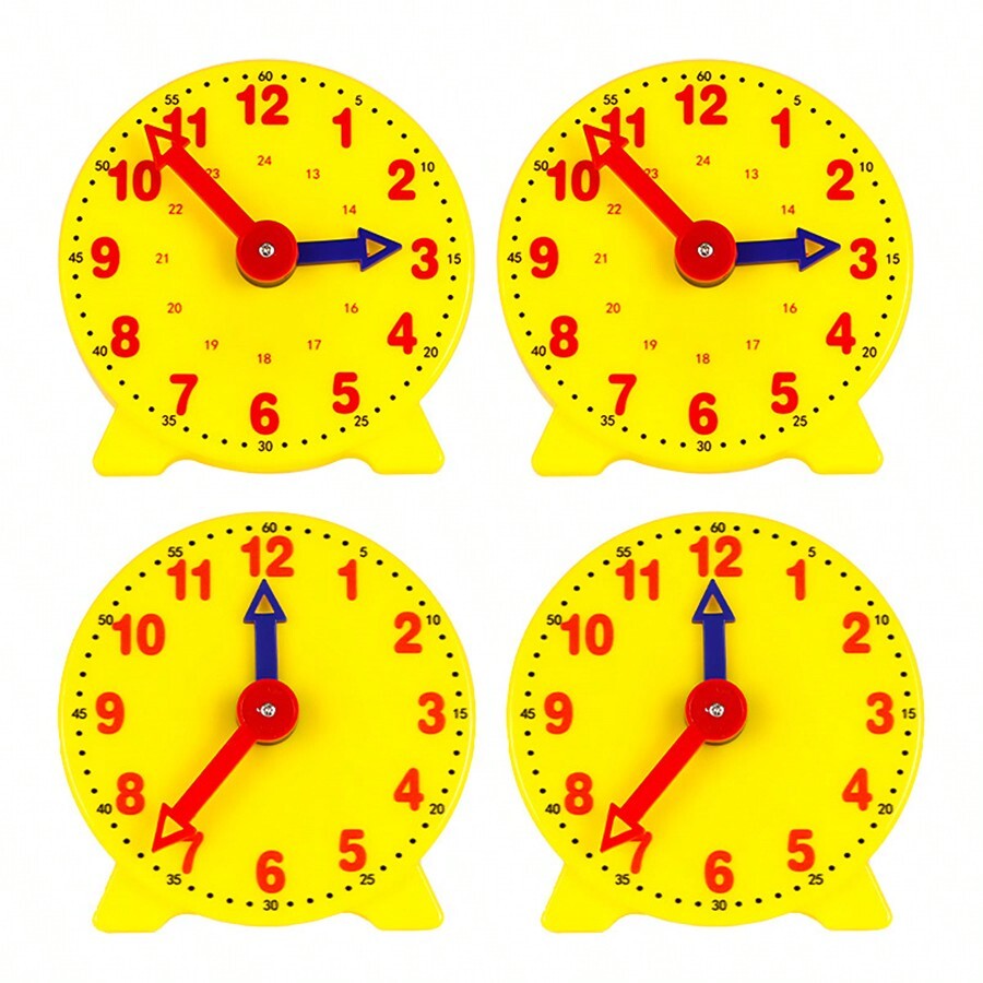 Children's Learning Time Educational Clock, Mini Gear Student Clock