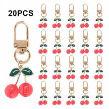 20 件/10 件迷你可爱樱桃形金属钥匙扣适用于背包挂饰、装饰锁夹、女性生日礼物、圆形植物主题设计日常使用配件、包袋装饰、派对礼物、圣诞节礼物、情侣、女朋友、情侣、老师、同学汽车配件包袋饰品学院哥特 Y2k - 彩色 - 查看 9