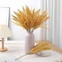 1入組人造金色麥穗