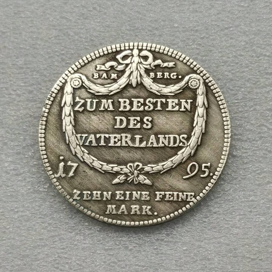 1795 Of Bamberg(German States) 1 Thaler Franz Ludwig Copy Coin SHEIN USA