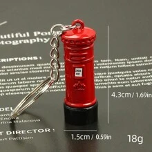 زخرفة بقوس الهاتف الأحمر البريطاني المفتاح سلسلة المفاتيح قطعة واحدة، حافلة لندن ذات الطابقين، صندوق بريد أحمر بريطاني، تذكارات السفر البريطانية، قلادة، ديكور المنزل، هدية عطلة، هدية عيد ميلاد، هدية عيد الفصح، هدية عيد الميلاد، هدية مثالية، لعبة - متعدد الألوان - مشاهدة 12