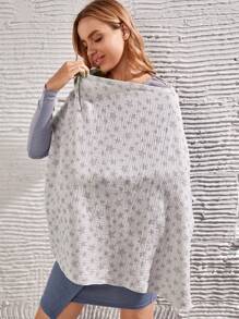 1pc [Oeko-Tex] Star Print Gauze Breathable Soft Skin-Friendly Nursing Top - Multicolor - View 4