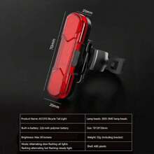 2pcs Bike Front & Rear Light Set, Aluminum Alloy High Brightness Front Light USB Rechargeable, Mountain/Road Bike Night Riding Tail Light