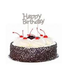 Decoración para tarta de cumpleaños (Plateado)