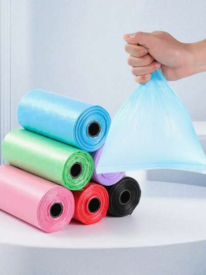 45pcs/3 Rolls Disposable Diaper Trash Bags + 1 Storage Box, Convenient For Outdoor Stroller, Car, Living Room, Bathroom Baby Care, Baby Stroller Hanging, Gift For Kids, Diaper Bag