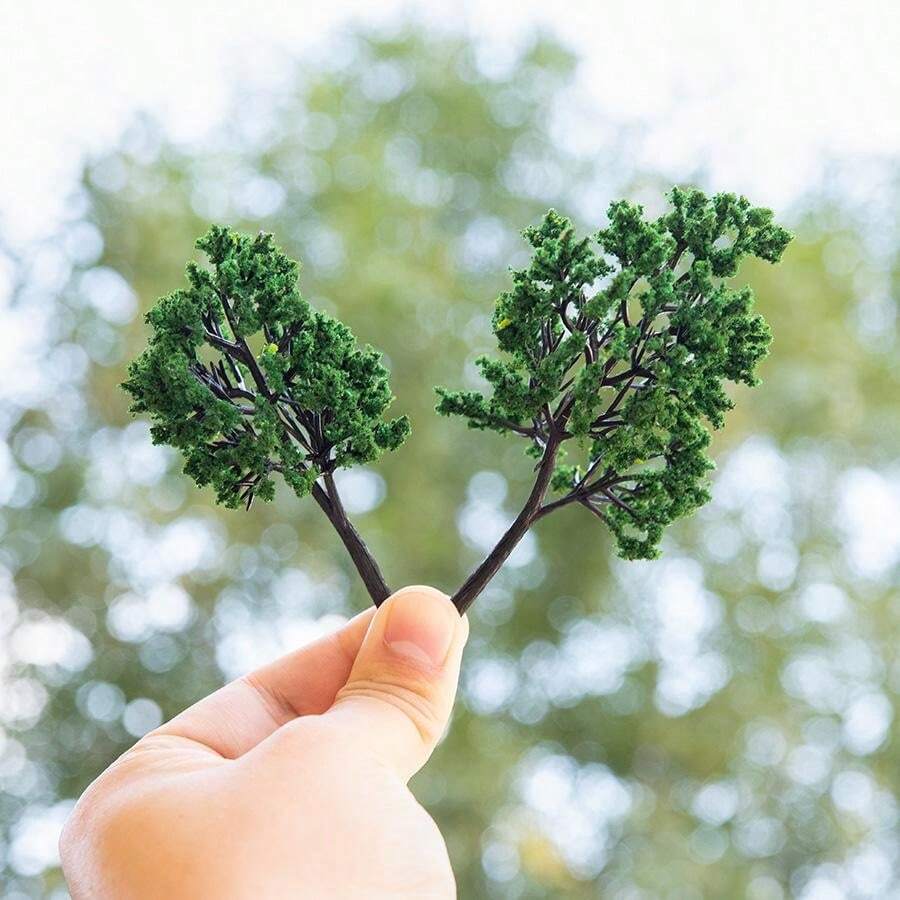 412cm HO N Scale Plastic Model Trees Railroad Landscape Scenery Model