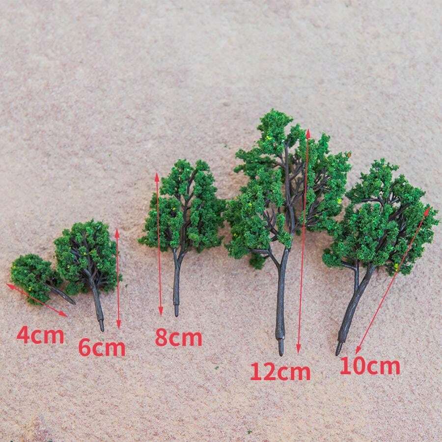 412cm HO N Scale Plastic Model Trees Railroad Landscape Scenery Model