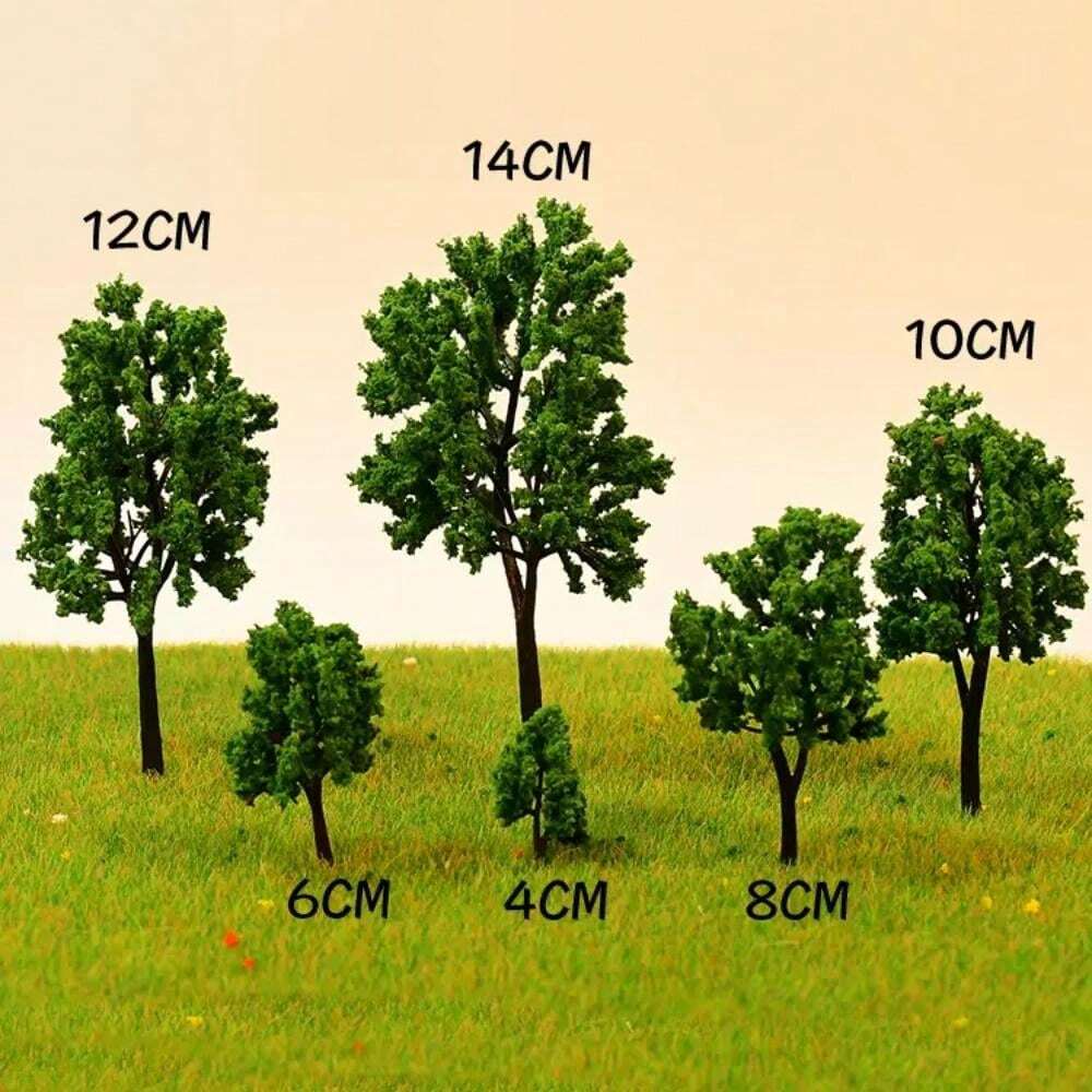 412cm HO N Scale Plastic Model Trees Railroad Landscape Scenery Model