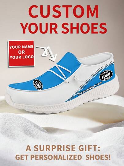 1 Pair Carolina Baseball Custom Loafers, Personalized Name Loafers, Custom Chunky Sole Loafers Of E-TPU, Personalized Fabric Shoes, Name Loafers, Tailored Loafers For Women And Men, Unique Sports And Casual Footwear, Gifts For Groomsmen, Anniversaries, Valentine's Day, Birthdays, Weddings, Best Friend Gifts, Ideal For Mom/Dad/Her/Him/Girlfriend/Boyfriend/Wife/Husband/Friend.