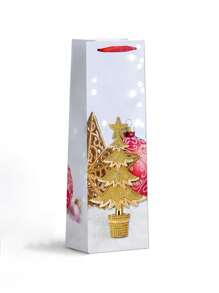 12*35*9 cm 12 unidades por pacote 3 unidades de cada saco de presente de papel kraft de Natal, adequado para sacos de presente de papel de feriado, sacos de presente de Natal, sacos de presente de Natal, presentes de sala de aula e festa