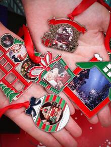 Đồ trang trí cây thông Noel cá nhân hóa, Mặt dây chuyền hình chuông tùy chỉnh Đồ trang trí Giáng sinh cho trang trí nhà ngày lễ, khiêu vũ, đám cưới và tiệc tùng, thêm hình ảnh của bạn (Vàng) - nhiều màu - Xem 4