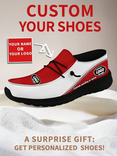 1 Pair Atlanta Baseball Custom Loafers, Personalized Name Loafers, Custom Chunky Sole Loafers Of E-TPU, Personalized Fabric Shoes, Photo Loafers, Tailored Loafers For Women And Men, Unique Sports And Casual Footwear, Gifts For Groomsmen, Anniversaries, Valentine's Day, Birthdays, Weddings, Best Friend Gifts, Ideal For Mom/Dad/Her/Him/Girlfriend/Boyfriend/Wife/Husband/Friend.