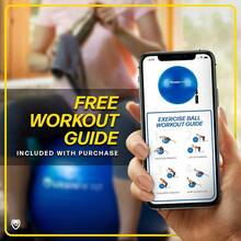 Exercise Ball - Yoga Ball In Multiple Sizes For Workout, Pregnancy, Stability - Anti-Burst Swiss Balance Ball W/Quick Pump - Fitness Ball Chair For Office, Home, Gym - Blue - View 8