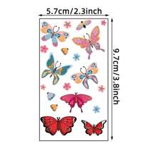 30 件卡通临时纹身 - 独角兽、恐龙、美人鱼等 - 适合年轻人的防水贴纸，可持续 2-5 天 - 完美的生日和派对礼物