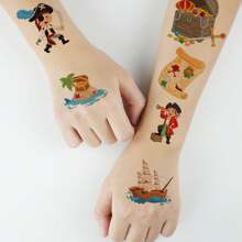 30 件卡通临时纹身 - 独角兽、恐龙、美人鱼等 - 适合年轻人的防水贴纸，可持续 2-5 天 - 完美的生日和派对礼物