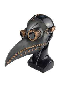 1 件/3 件蒸汽朋克瘟疫医生服装套装 - 正宗面具和令人毛骨悚然的外观，适合成人 - 恐怖、吓人且令人难忘 - 黑色 - 查看 5