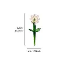 1 件创意水晶玻璃仙人掌植物花瓶（不含花瓶），4.4 英寸手工彩色玻璃工艺品，永恒仙人掌，小雏菊花室内/室外装饰，办公桌阳台趣味装饰配件 - 彩色 - 查看 12