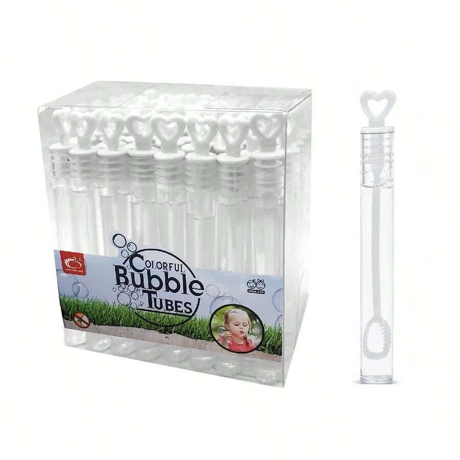 Burbujas Burbujero De Gel Color Blanco Mini Caja 48 Pz Boda - Blanco - Ver 1