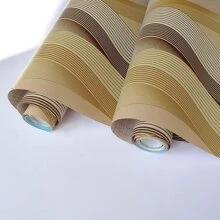 1 Cuộn Giấy dán tường sọc sóng, Giấy dán tường tự dính bằng nhựa vinyl màu vàng/đen, có thể tháo rời, Không thấm nước, Bền lâu, Phim vinyl, Trang trí cho phòng, Tường, Nhà bếp, Nhà ở, Phòng ngủ, Phòng khách, Lớp lót ngăn kéo, 1000*45cm/393,7*17,71 inch - Vàng - Xem 8