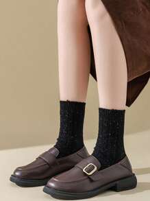 5 pares de calcetines medianos cómodos y suaves de lunares de colores vintage para mujer, para usar a diario en otoño e invierno