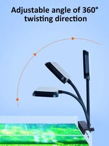 Aquarium LED Lamps  Aquarium Clamp Lamps Full Spectrum Aquatic Plant Lamps,Fish Tank Clamp Lamps For Glass Up To 15mm Thick, USB