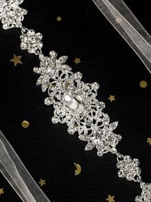 1pc Rhinestone Bridal Belt Wedding Dress Belt Elegant Wedding Belt Sashes