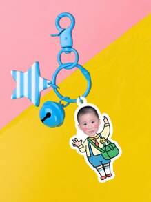 Customized Student Keychain - Funny Keychain With Portrait/ - High Definition Printing - Christmas Gift - Gift For Backpack Students - Double-Sided Photo - Keychain For Backpack