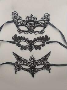 1pc Ladies Masquerade Mask - Elegant Half-Face Venetian Mask For Masquerade Parties, Cosplay, Christmas, Weddings, Anime Themed Events - Exquisite Design Corset Halloween