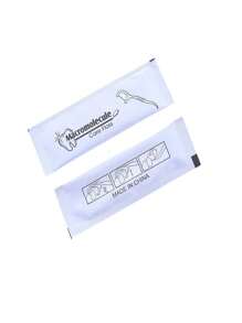 50pcs Individual Packaged Dental Floss Picks, Paper Wrapped - White - View 4