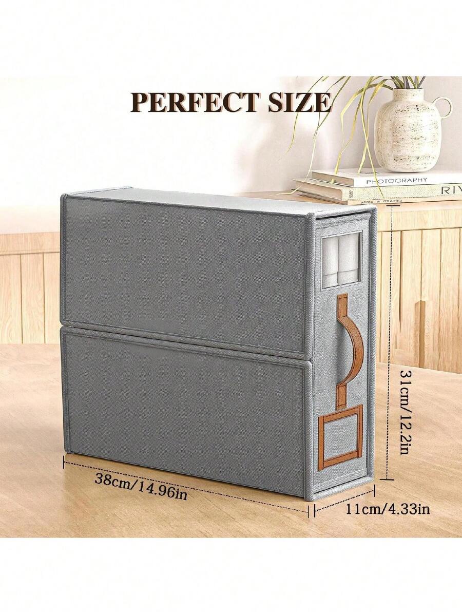 1 Pack Foldable Bed Sheets Set Organizers And Storage, Linen Fabric